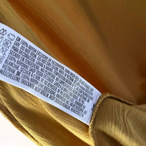 Forever 21 NWOT Mustard Yellow Tank Dress Size M - Picture 6 of 10